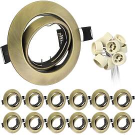 Wondlumi 12x LED Einbaustrahler 230V GU10 68mm LED 