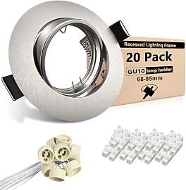 Wondlumi 20er Einbaustrahler GU10 Set Rund