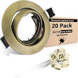 Wondlumi 20er Einbaustrahler LED GU10 Set 68mm