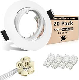 Wondlumi 20er LED Einbaustrahler GU10 Set 68mm