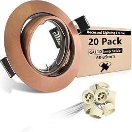 Wondlumi 20er LED Einbaustrahler GU10 Set Rund