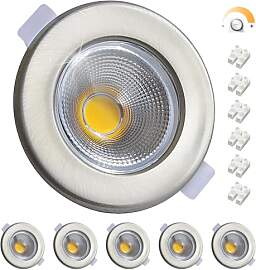 Wondlumi 6er LED Einbaustrahler 10W Dimmbar LED
