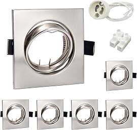 Wondlumi 6er LED Einbaustrahler Rahmen GU10 Set