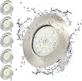 Wondlumi 6er LED Einbaustrahler Set 30mm Flach