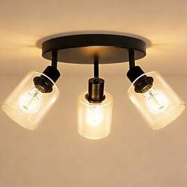 Wondlumi Deckenstrahler LED 3 Flammig Schwarz