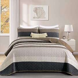 WONGS BEDDING Tagesdecke 220x240 Braun