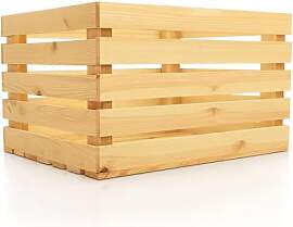 WOOD Obstkisten Holz 50x40x30 cm – 2er Set