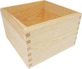 Wooden World - Quadratische Holzbox aus