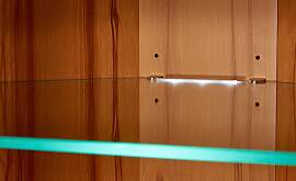 Woodford LED-Glaskantenbeleuchtung  Dio ¦ silber