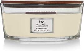 WoodWick Ellipse Duftkerze | Island Coconut | mit