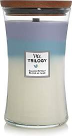 WoodWick große Trilogy-Duftkerze im Sanduhrglas