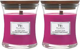 WoodWick mittelgroße Duftkerze im Sanduhrglas mit 