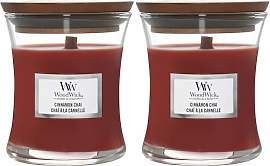 WoodWick mittelgroße Duftkerze im Sanduhrglas mit 