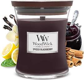 WoodWick Mittlere Sanduhr-Duftkerze | Spiced