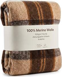 Wool & Home Merino Wolldecke 180x200 cm –