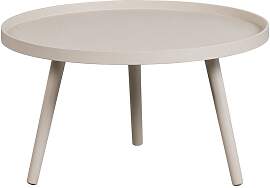 Woood Beistelltisch aus Holz beige, rund, Ø60 cm, 