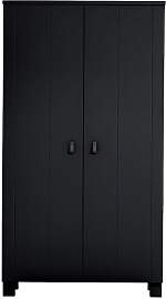 Woood Kleiderschrank aus schwarzem Kiefernholz, 2