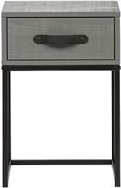 Woood Nachttisch Kiefer grau, 1 Schublade - Woood, 