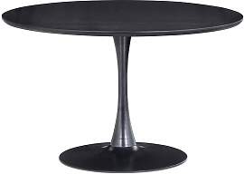 Woood Tisch aus Holz, schwarz, rund, 3 Plätze -