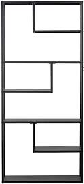 Woood Wandregal aus schwarzem Metall, 7