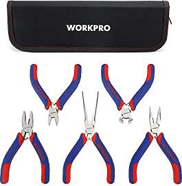WORKPRO Mini-Zangen-Set, Schmuckzangen, 5-teilig,