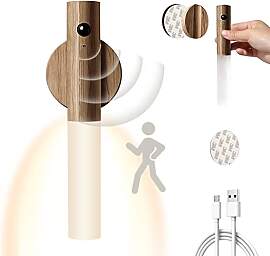 WORLUDE USB Aufladbar Wandleuchte Holz Innen mit