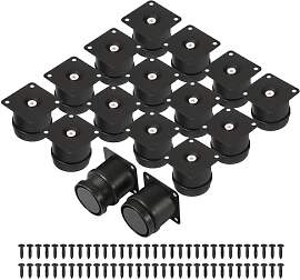 Worown 16 Stück Edelstahl Verstellbare Füße