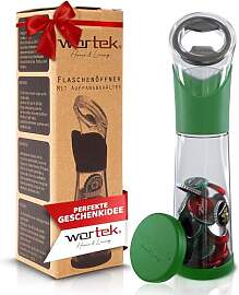 wortek Flaschenöffner mit Auffangbehälter -