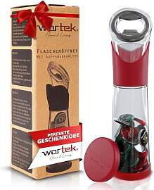 wortek Flaschenöffner mit Auffangbehälter -
