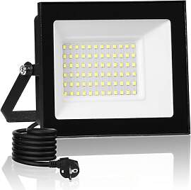 wowspeed 50W Led Strahler Außen mit Stecke 5000LM 