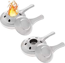WQNNQW 2 Stück Fondue Brenner, Edelstahl