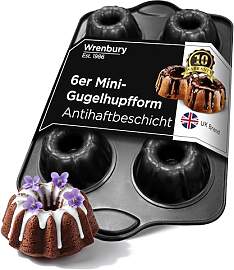 Wrenbury Mini-Gugelhupfform 6er – Kleine Form