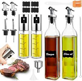 WRENYZK 4 Stück Ölflaschen, 2 Pcs 500ml