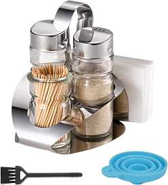 WRENYZK Salz und Pfefferstreuer Set aus Glas und
