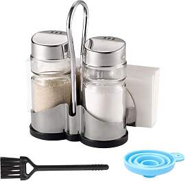 WRENYZK Three-in-One Salz und Pfefferstreuer Glas