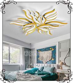 WSXEDC Dimmbar Deckenlampe LED Gold Deckenleuchte