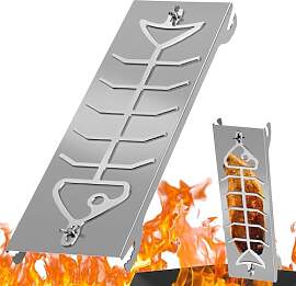WUCHAITOO Edelstahl Flammlachshalter für