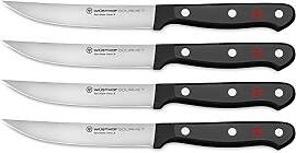 WÜSTHOF Gourmet Steakmessersatz mit 4 Messern, Rot