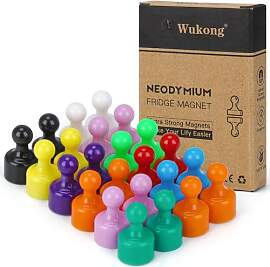 Wukong 24 Stück Stark Magnete für Magnettafel,
