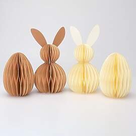 WWT Papier Osterhase Set, 4 Stück - Faltbarer