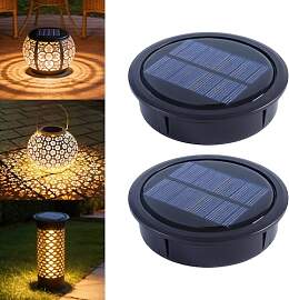 Wxeadu 2 Stück Solarleuchten Ersatzteile, 10.5cm
