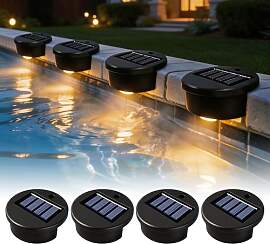 Wxeadu 4 Stück Solar Poolbeleuchtung Schwimmende