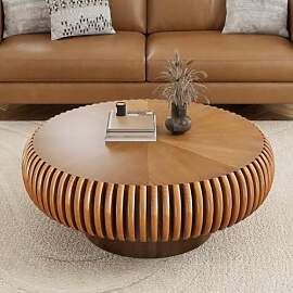 WXFKLDJ 80Cm Trommel-Couchtisch, Moderner,