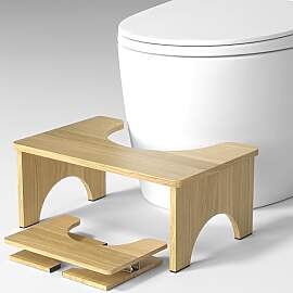 wyewye Zusammenklappbares Bambus-Töpfchen für