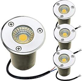 WZYJLyds 4er LED COB Bodeneinbaustrahler, 3W
