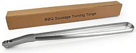 Wzzy Gurden Grillzange mit Rädchen Lang für