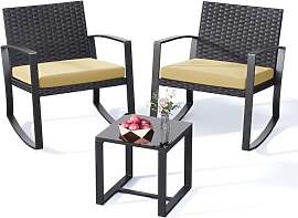Xbro Balkonmöbel Set 3 Teilig, Gartentisch und
