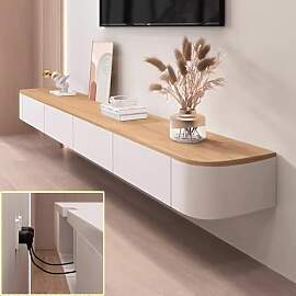 XDXINY TV-Medienkonsole, schwimmender Schrank,