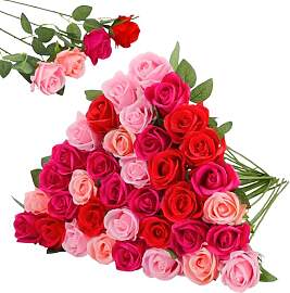 Xialvyu 36 Künstliche Rosen aus Seide Simulation