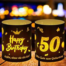 Xialvyu 50 Geburtstag Deko Frau Mann,12 Stück